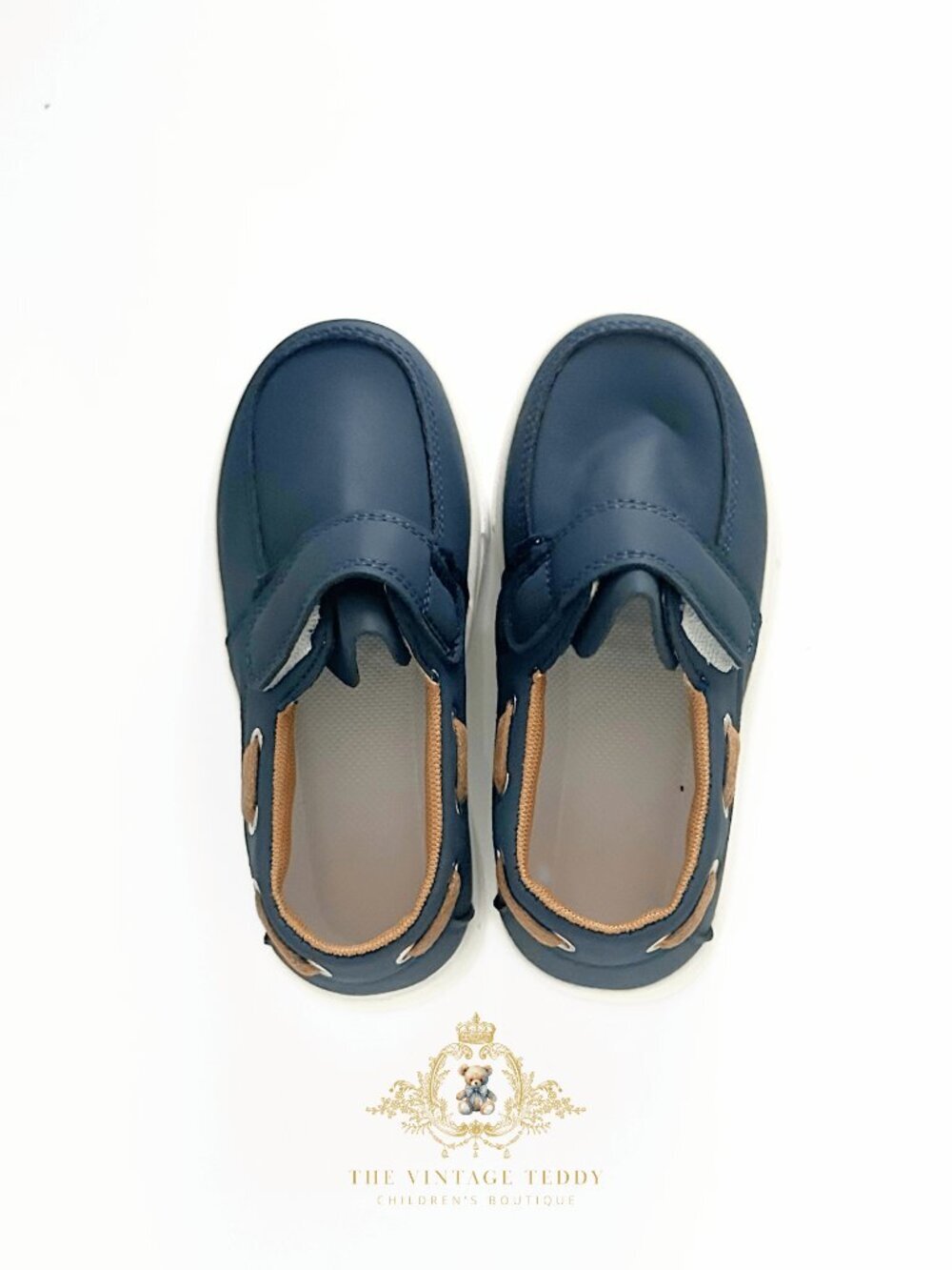 NWT Handsome Boys Classic Loafers Children's Shoes Kids & Toddlers Navy Blue 9 - Picture 3 of 4